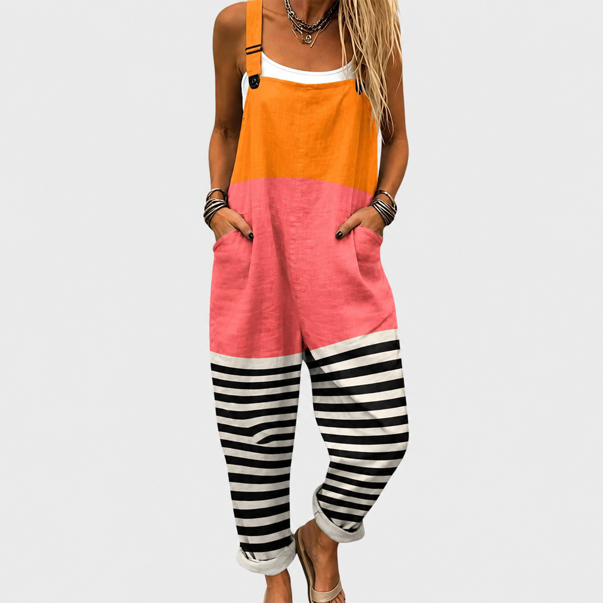 Bequemer bedruckter Jumpsuit – Ansicht 8