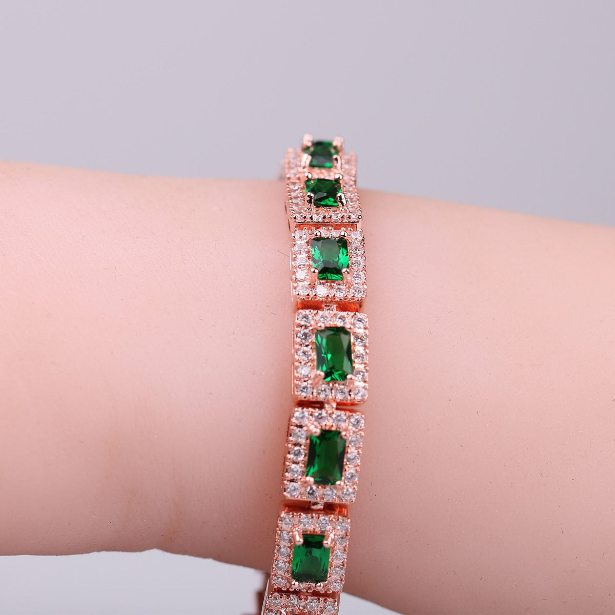 Emerald-Look Armband – Ansicht 4