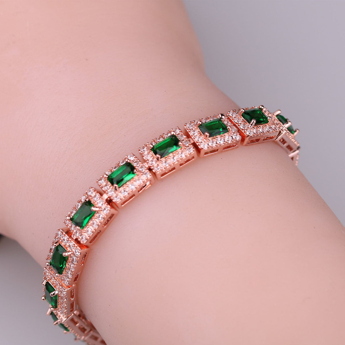 Emerald-Look Armband – Ansicht 3