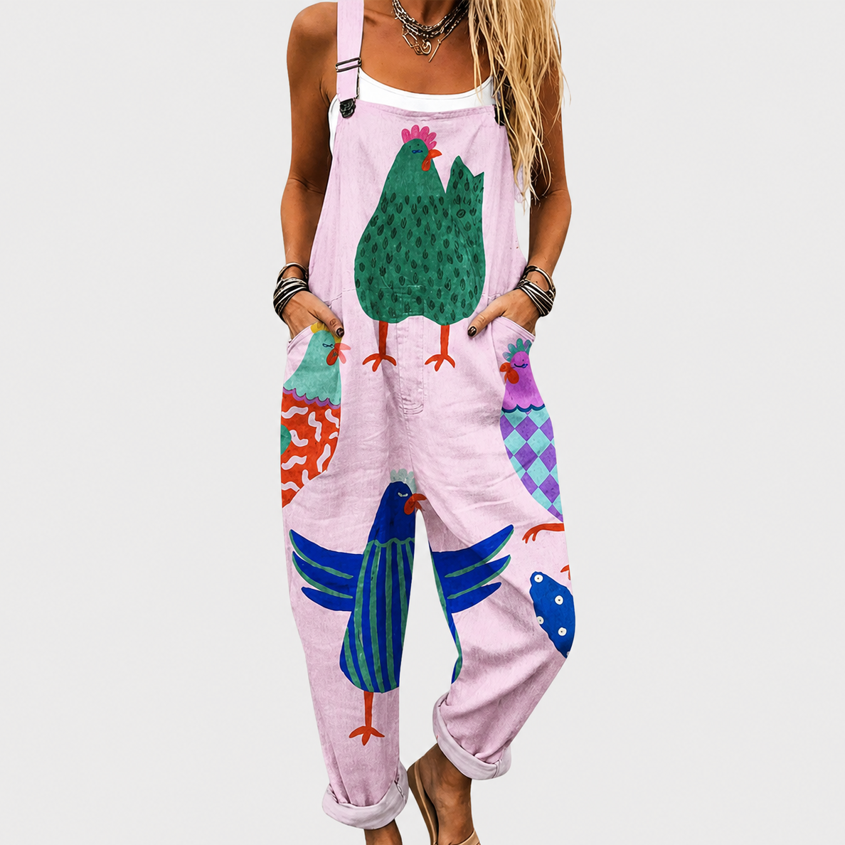 Bequemer bedruckter Jumpsuit
