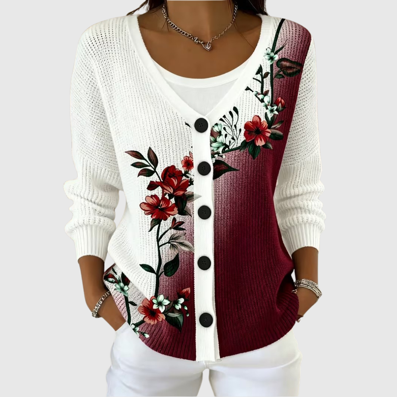 Incoronata Strickjacke mit Knöpfen – Ansicht 2