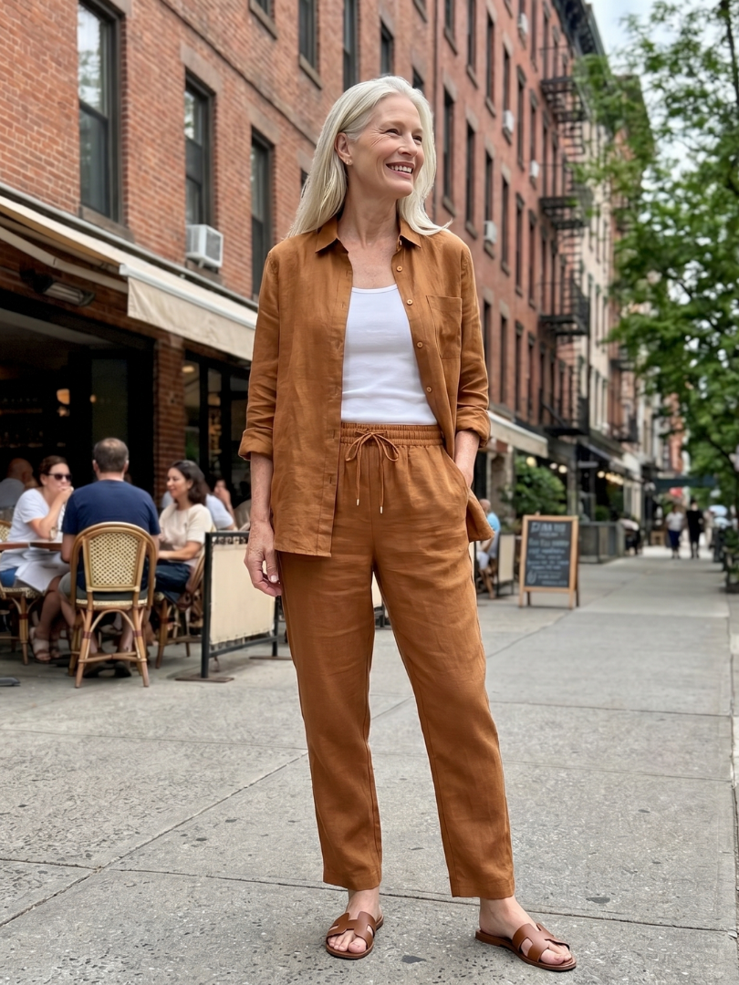 Noor | Set aus langärmligem Hemd und schmaler Hose