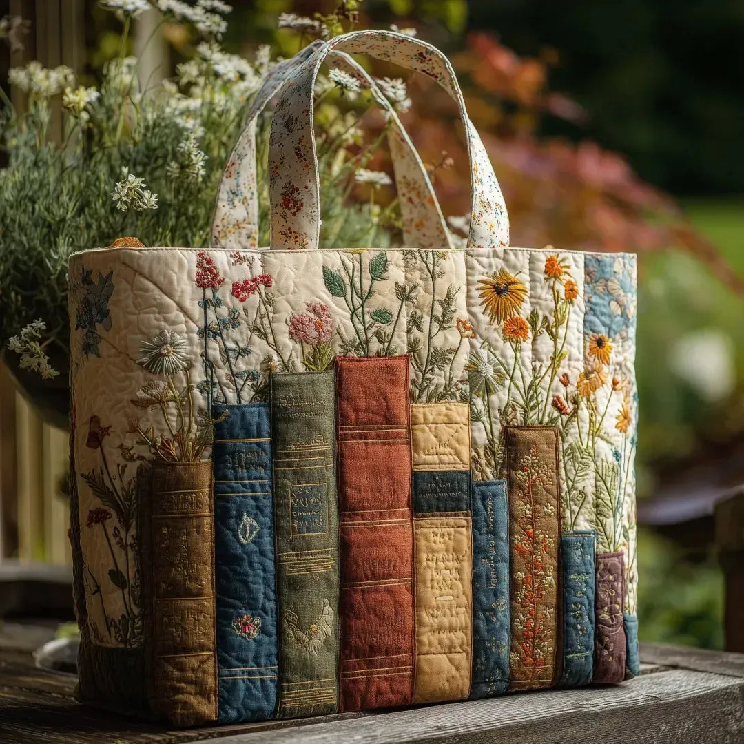 Shopper Bücher und Blumen – Ansicht 3