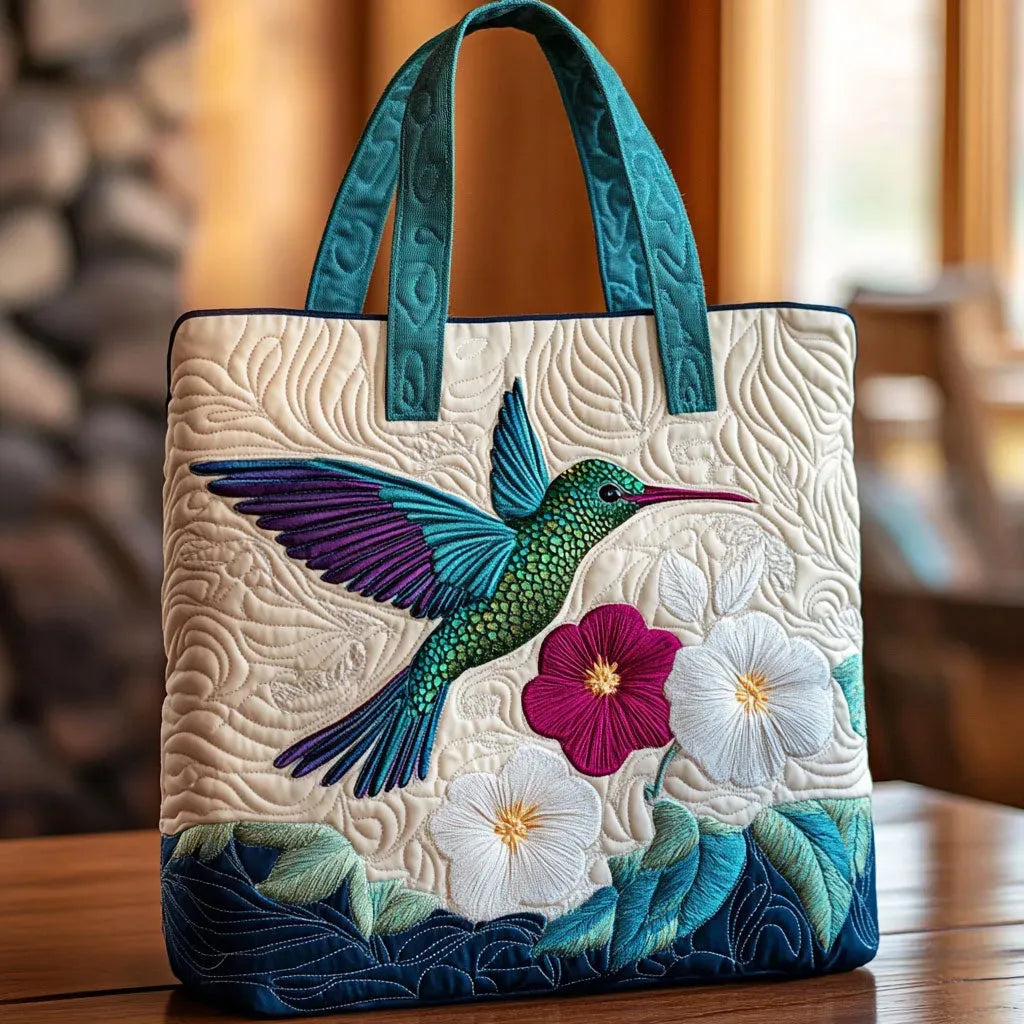 Shopper Kolibri und weiße Blume – Ansicht 3