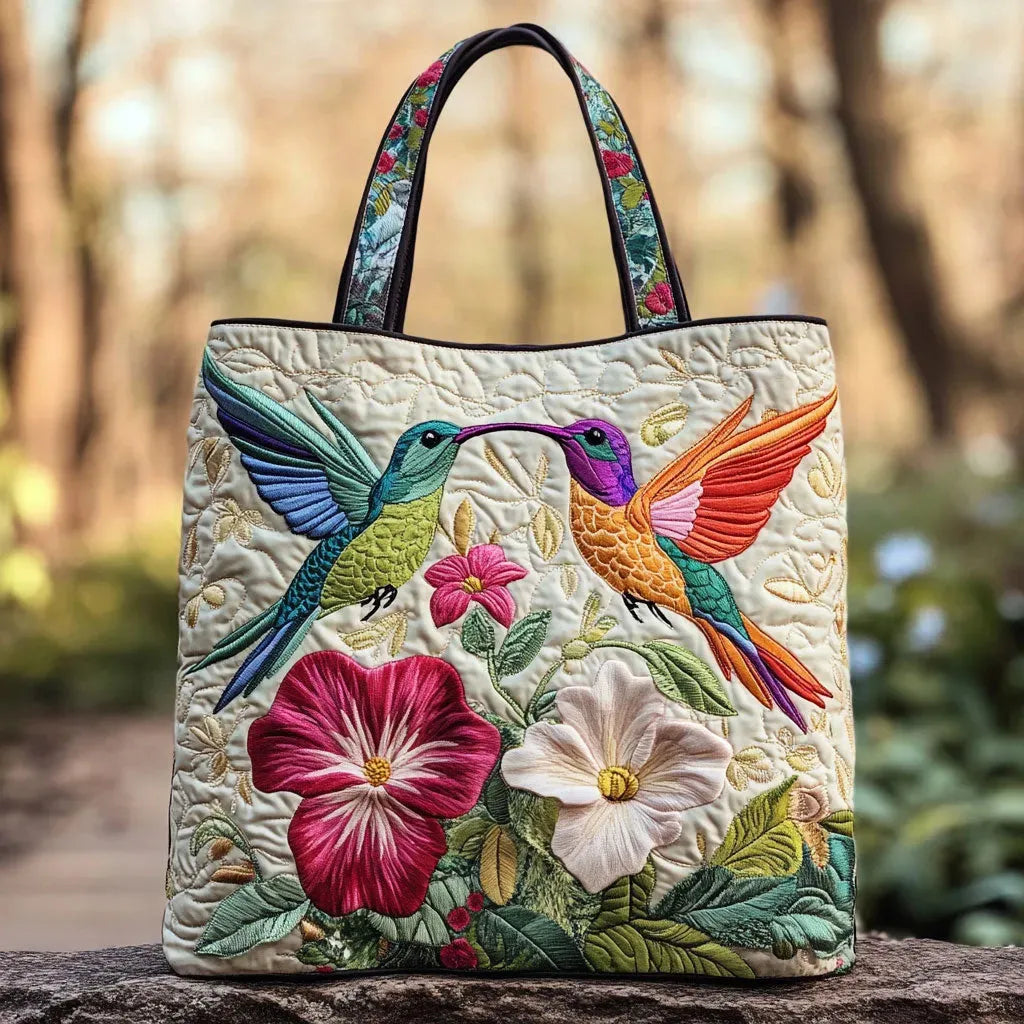 Shopper Kolibri und weiße Blumen – Ansicht 3