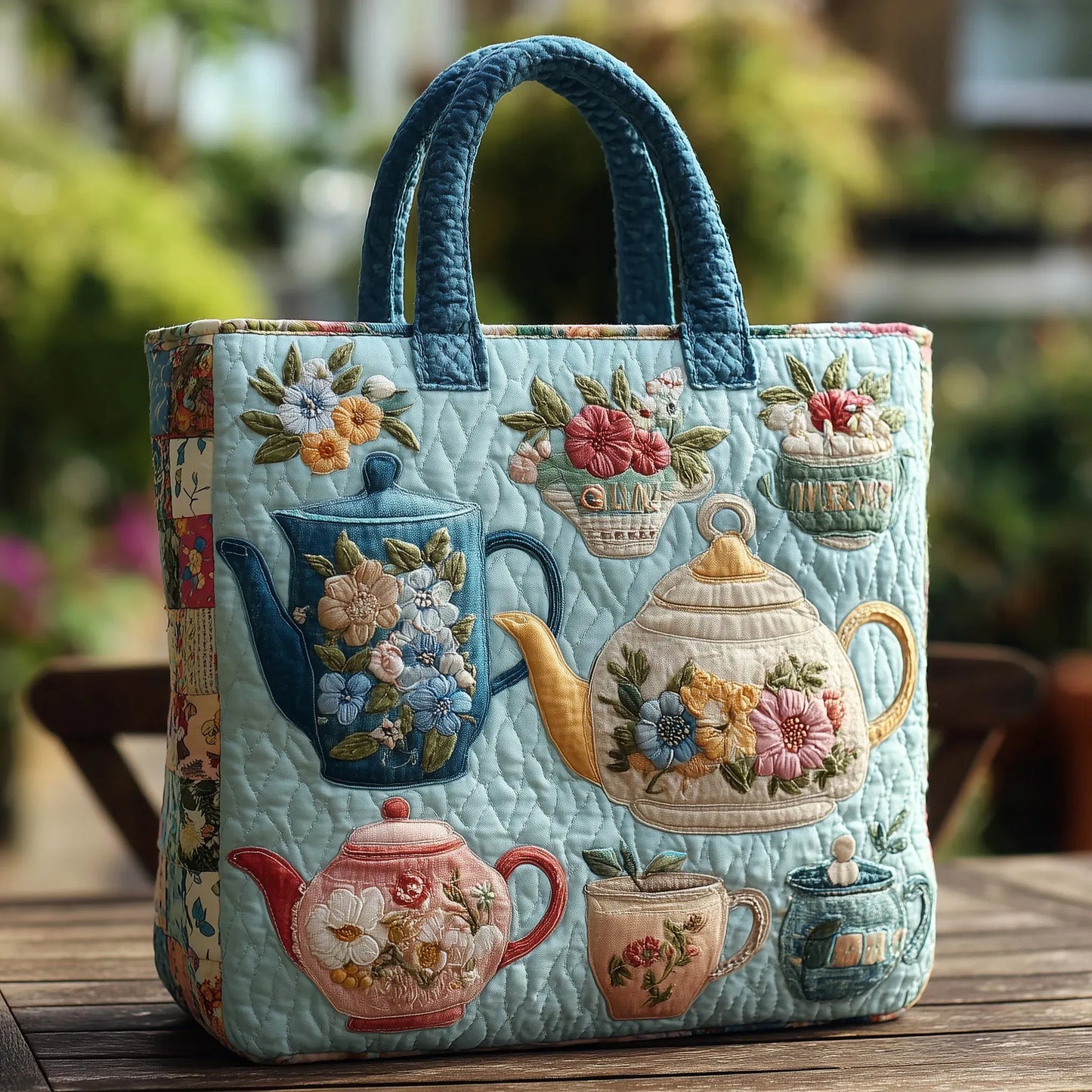 Shopper Blumenmotiv – Ansicht 3