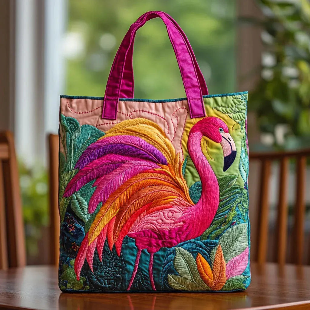 Shopper Regenbogen-Flamingo – Ansicht 3
