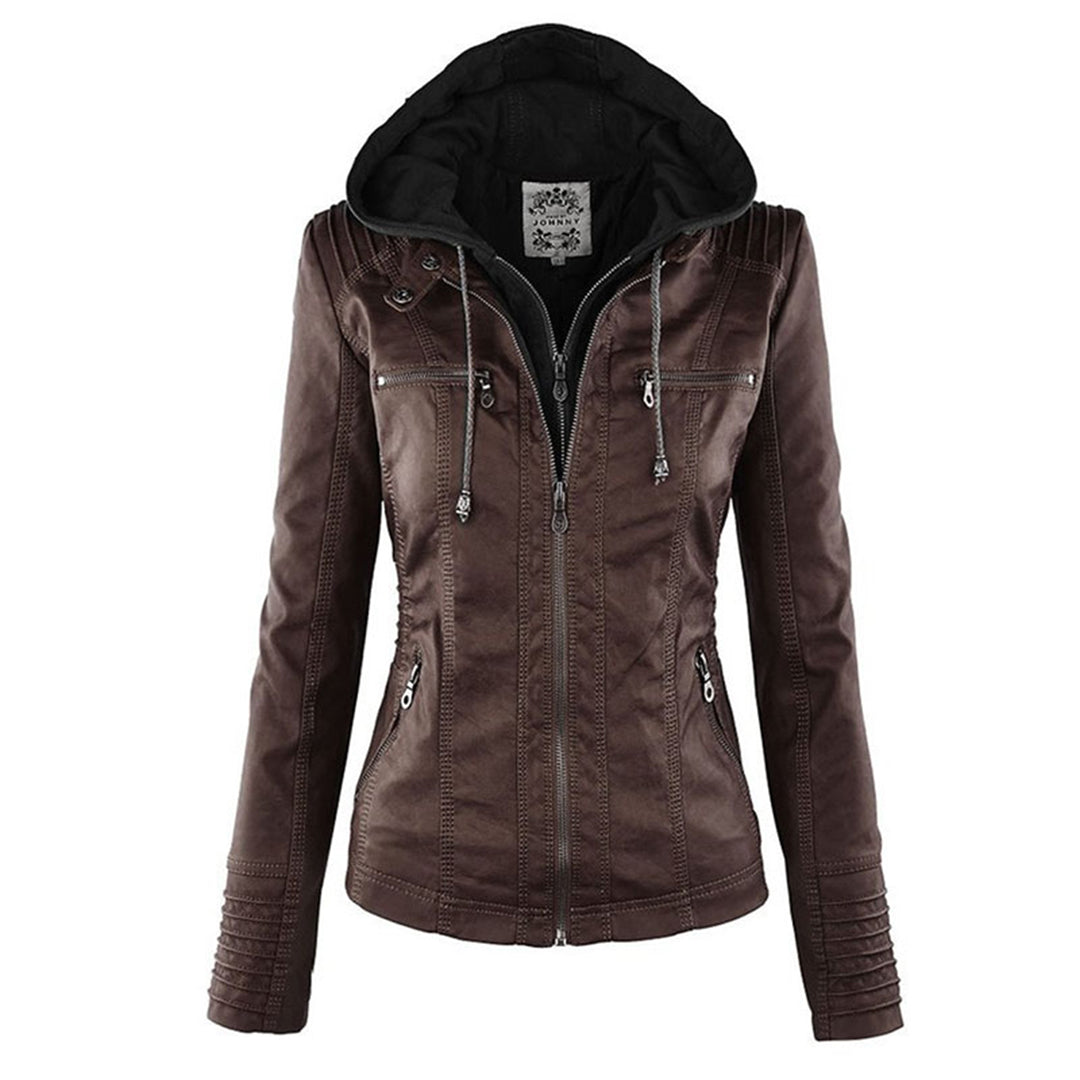 Callista Moto-Jacke mit Kapuze – Ansicht 3