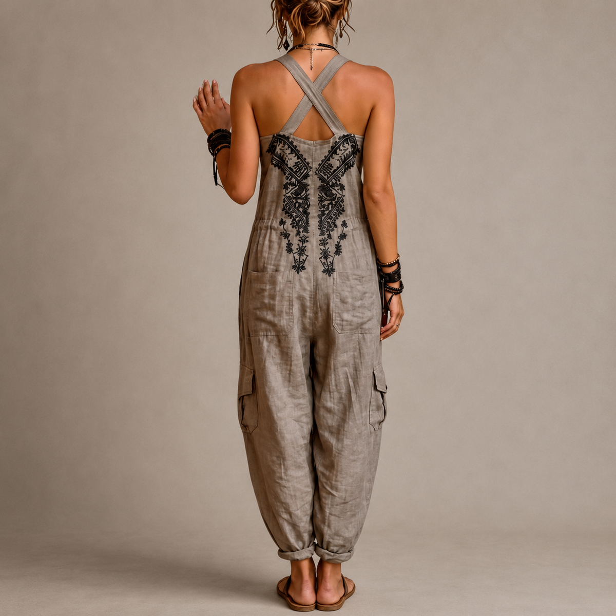 Wren Boho Harem-Jumpsuit – Ansicht 2