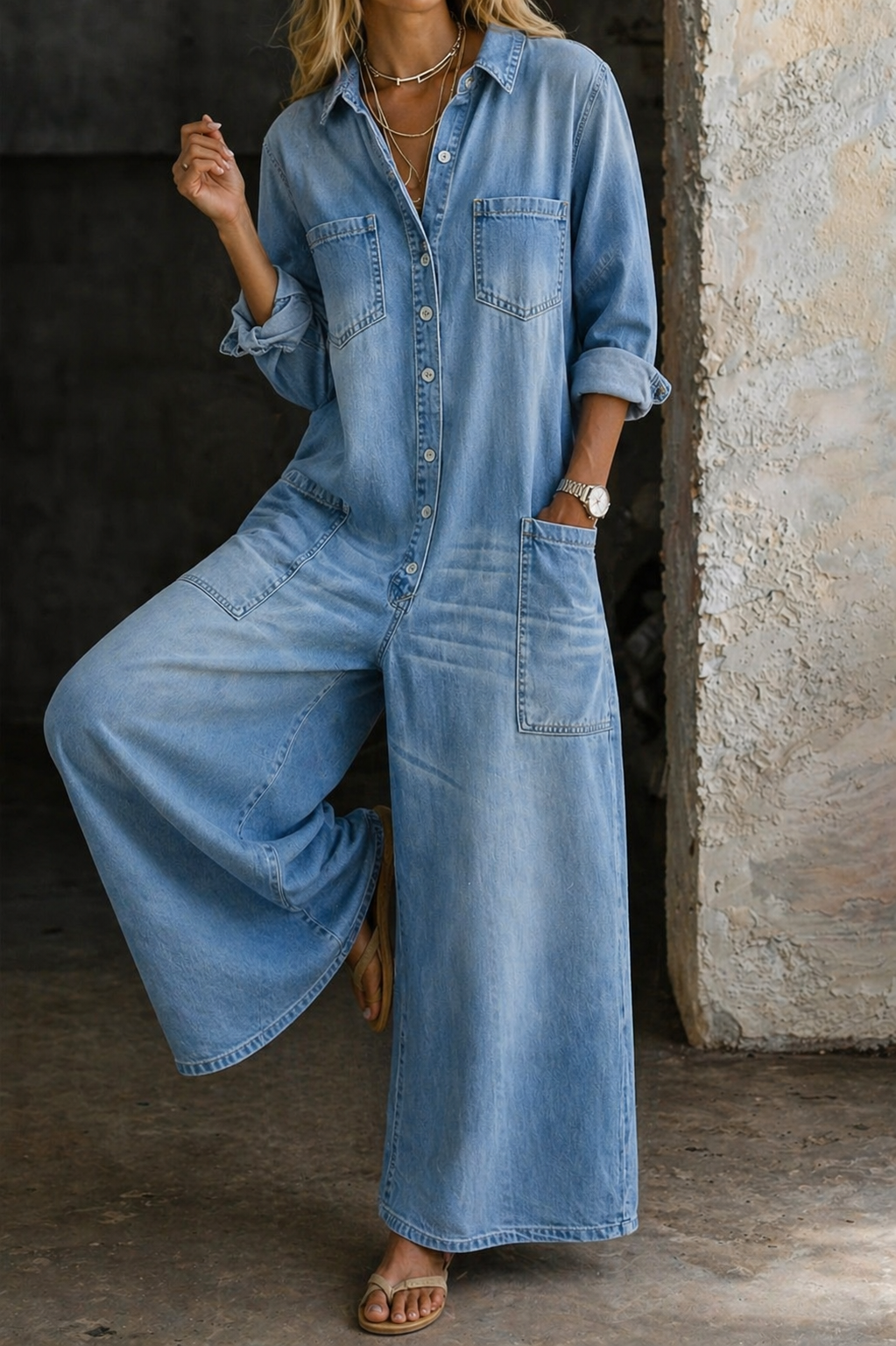 Vivienne casual denim-jumpsuit – vy 18