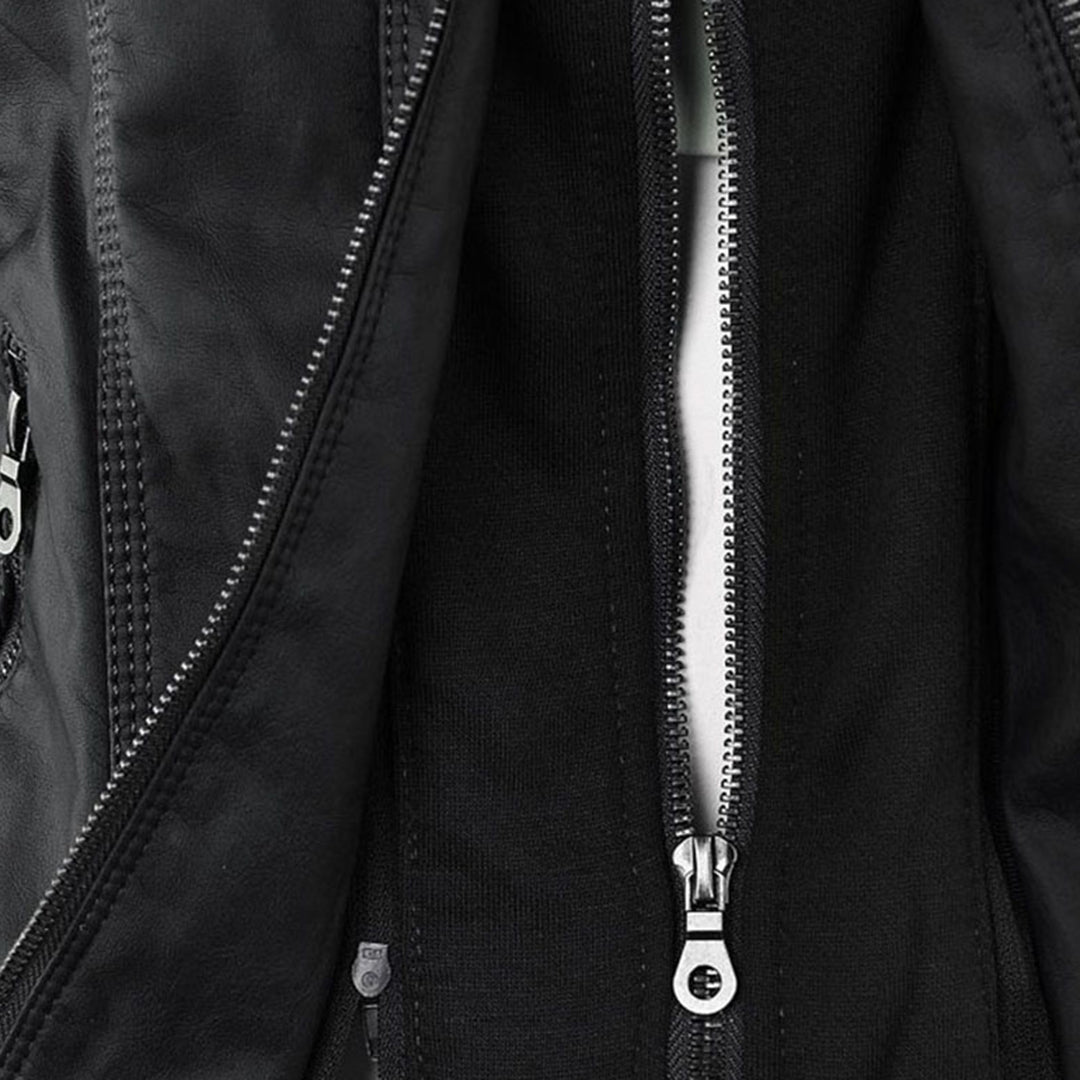 Callista Moto-Jacke mit Kapuze – Ansicht 8
