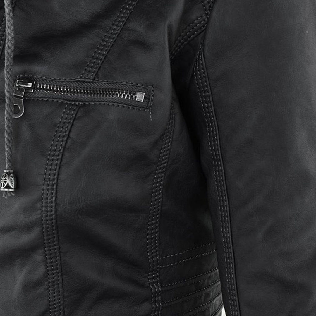 Callista Moto-Jacke mit Kapuze – Ansicht 9