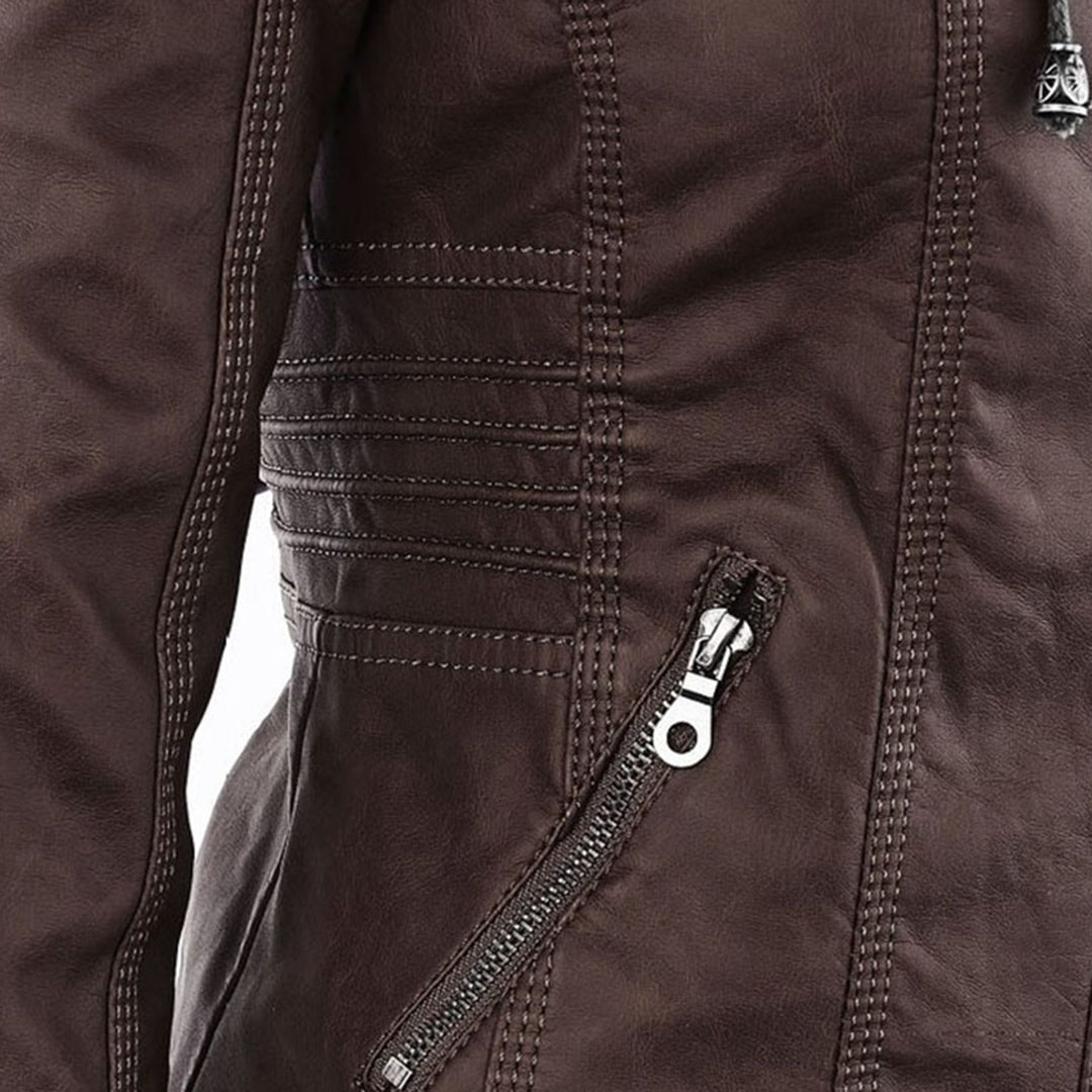 Callista Moto-Jacke mit Kapuze – Ansicht 10