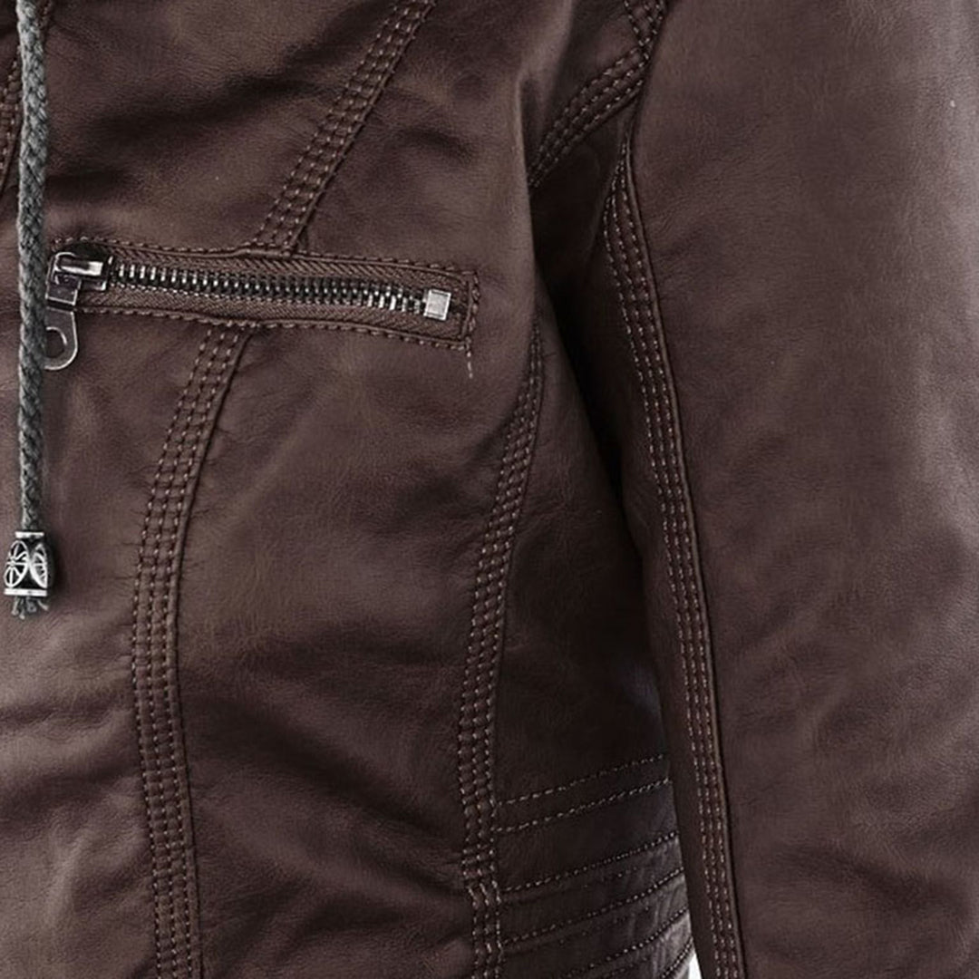 Callista Moto-Jacke mit Kapuze – Ansicht 11