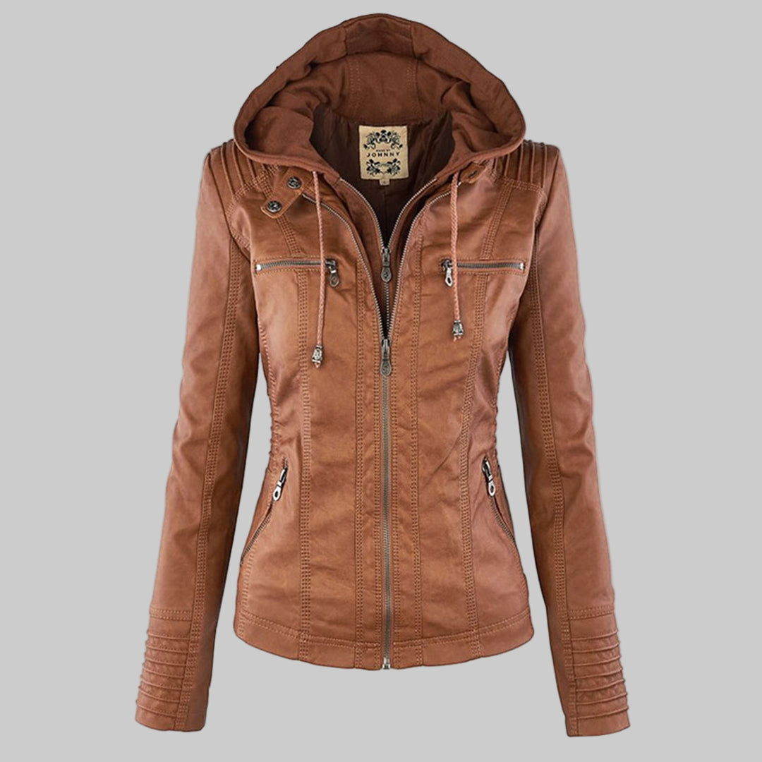 Callista Moto-Jacke mit Kapuze – Ansicht 23