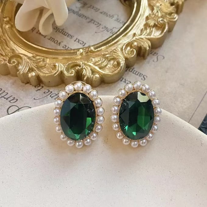 Emerald-Look Schmuckset – Ansicht 4