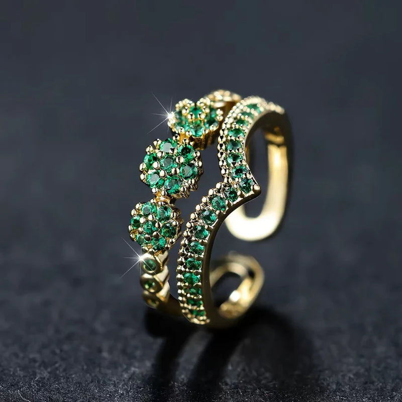 Emerald-Look Ring