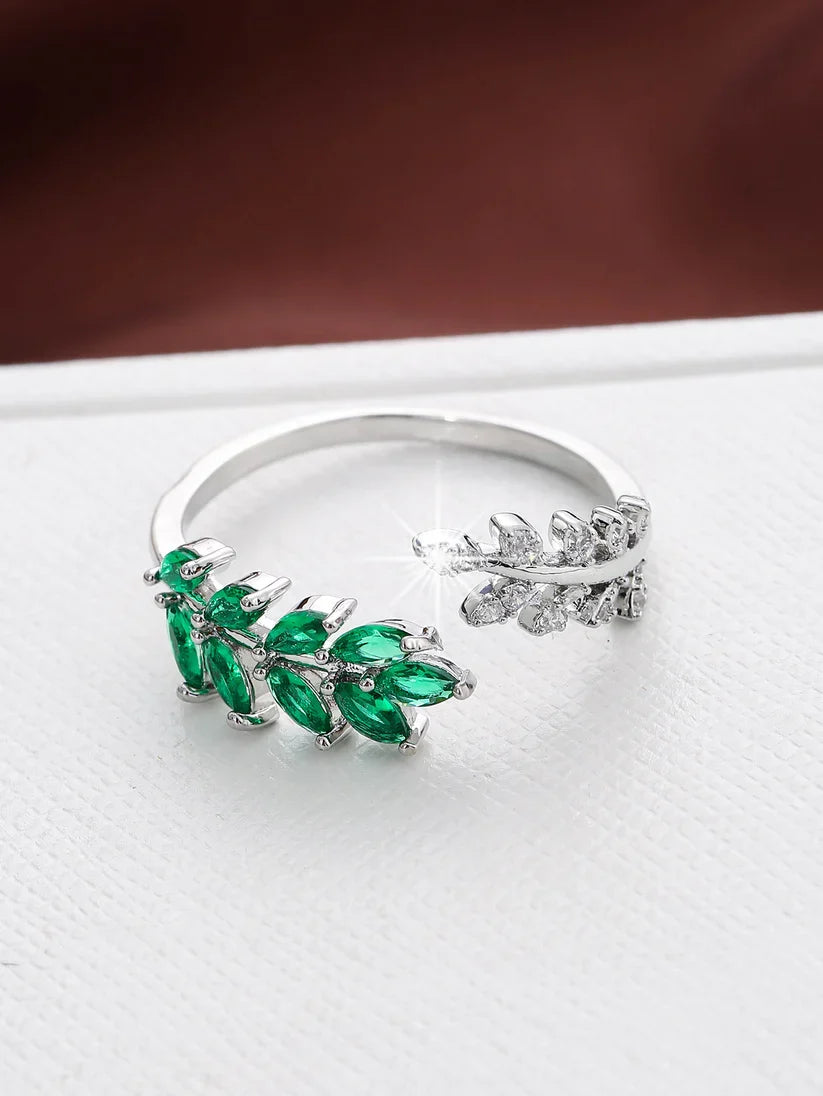 Emerald-Look Ring – Ansicht 3