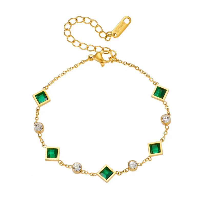 Emerald-Look Armband – Ansicht 6