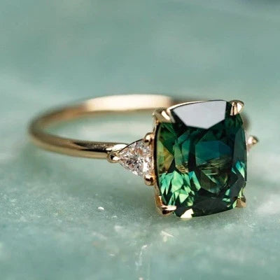 Emerald-Look Ring – Ansicht 3