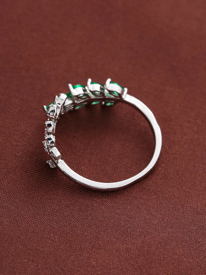 Emerald-Look Ring – Ansicht 4