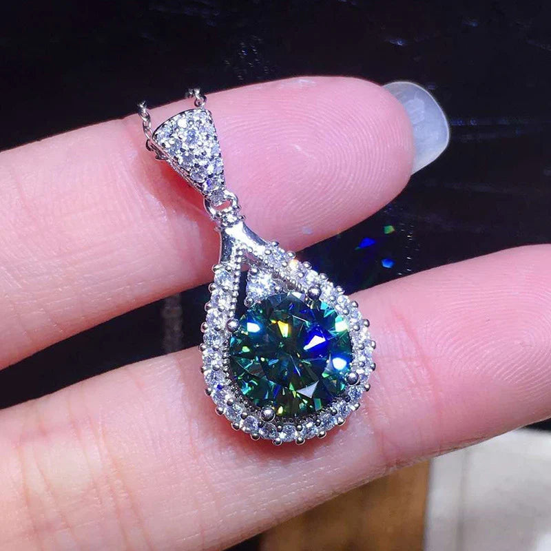Emerald-Look Halskette – Ansicht 3