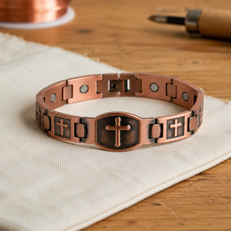 Cross Kupfer-Armband