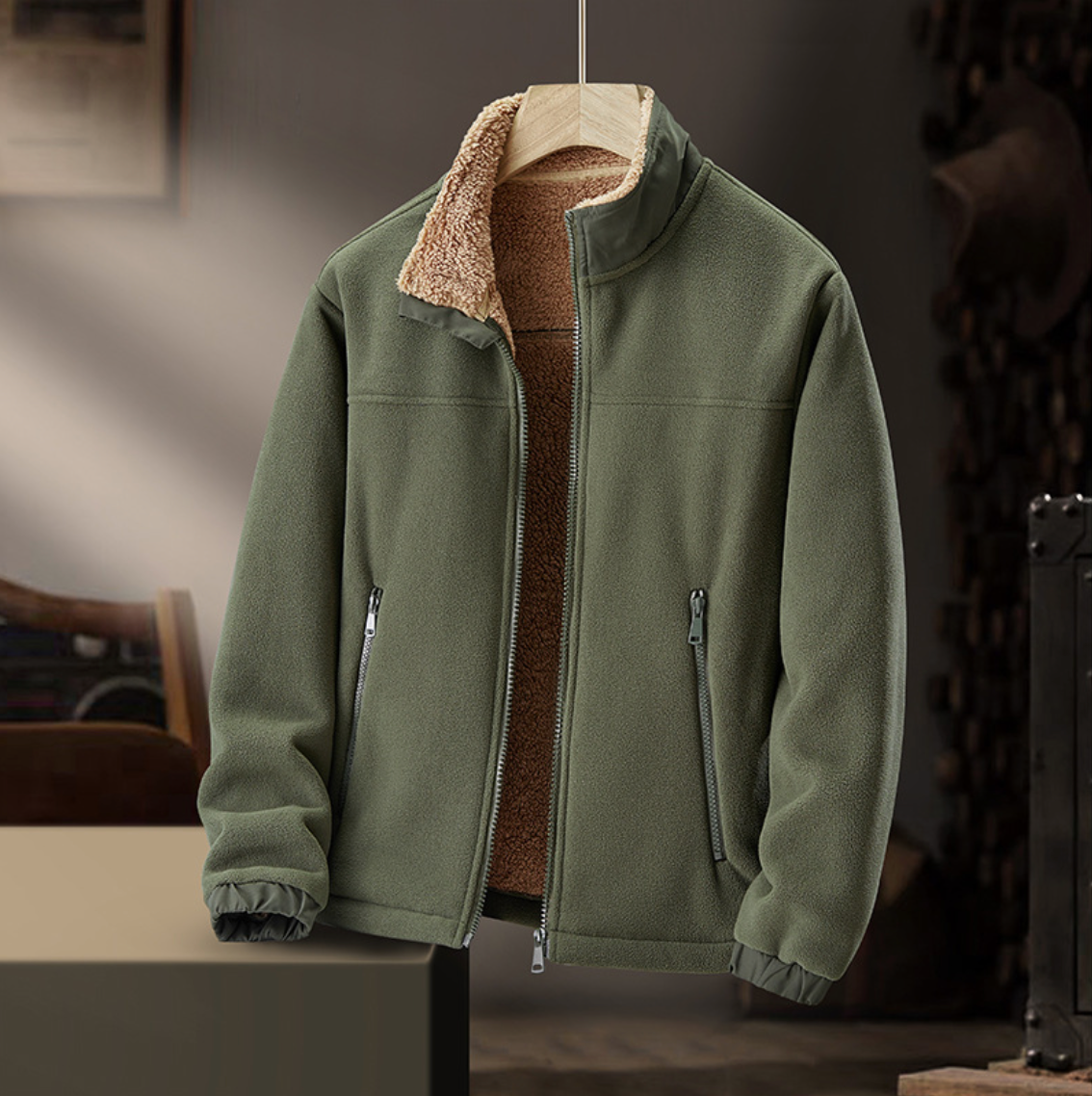 Grayson Zip-Jacke mit Plüschkragen – Ansicht 24