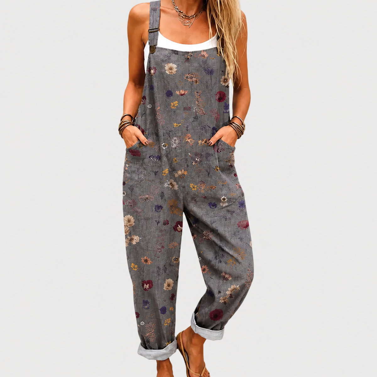 Bequemer bedruckter Jumpsuit