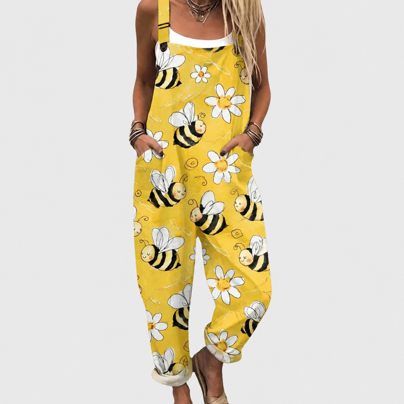 Bequemer bedruckter Jumpsuit