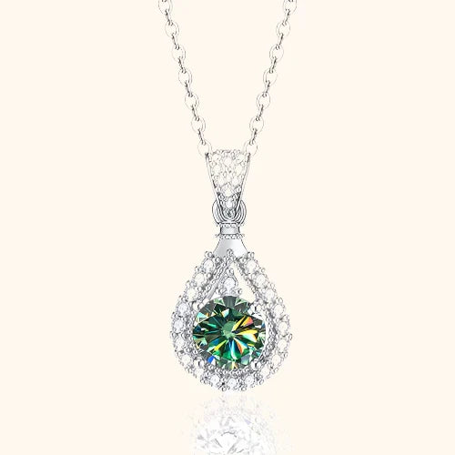 Emerald-Look Halskette – Ansicht 2