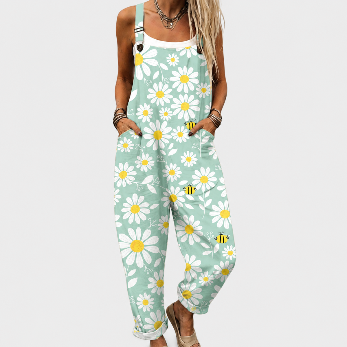 Bequemer bedruckter Jumpsuit