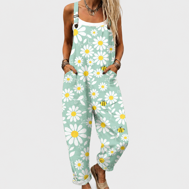 Bequemer bedruckter Jumpsuit
