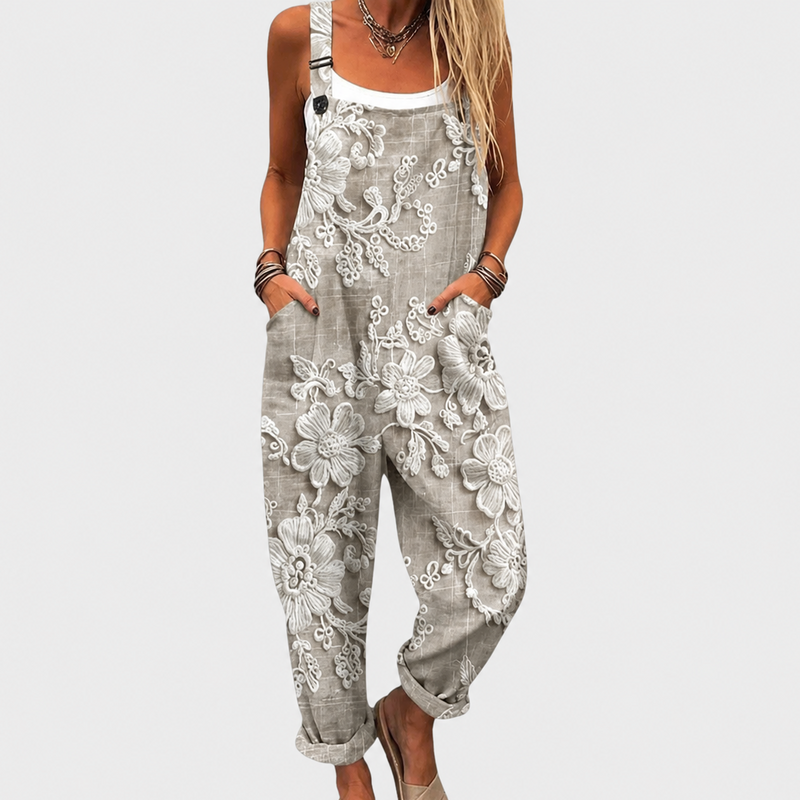 Bequemer bedruckter Jumpsuit