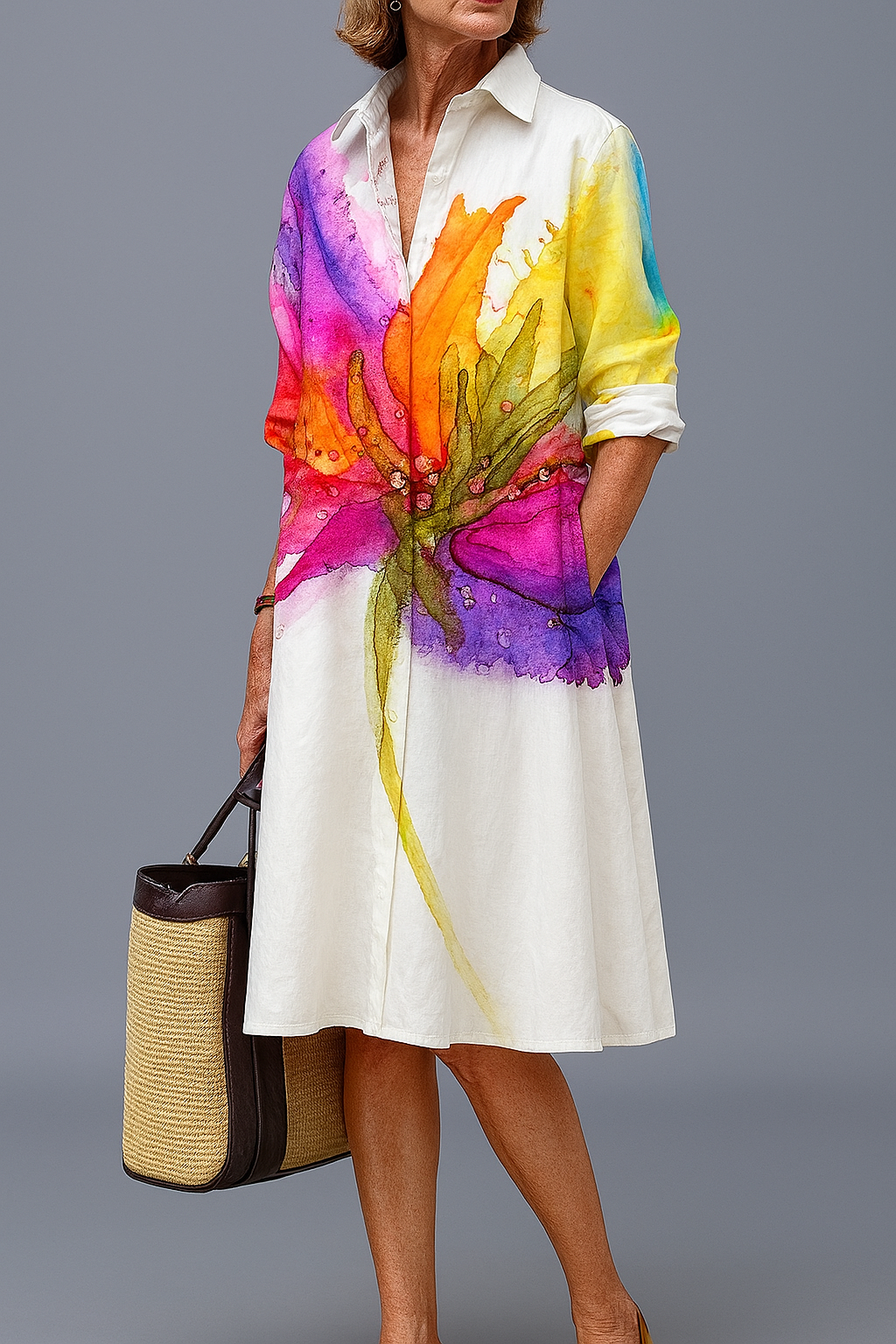 Lydia elegantes Midikleid – Ansicht 6