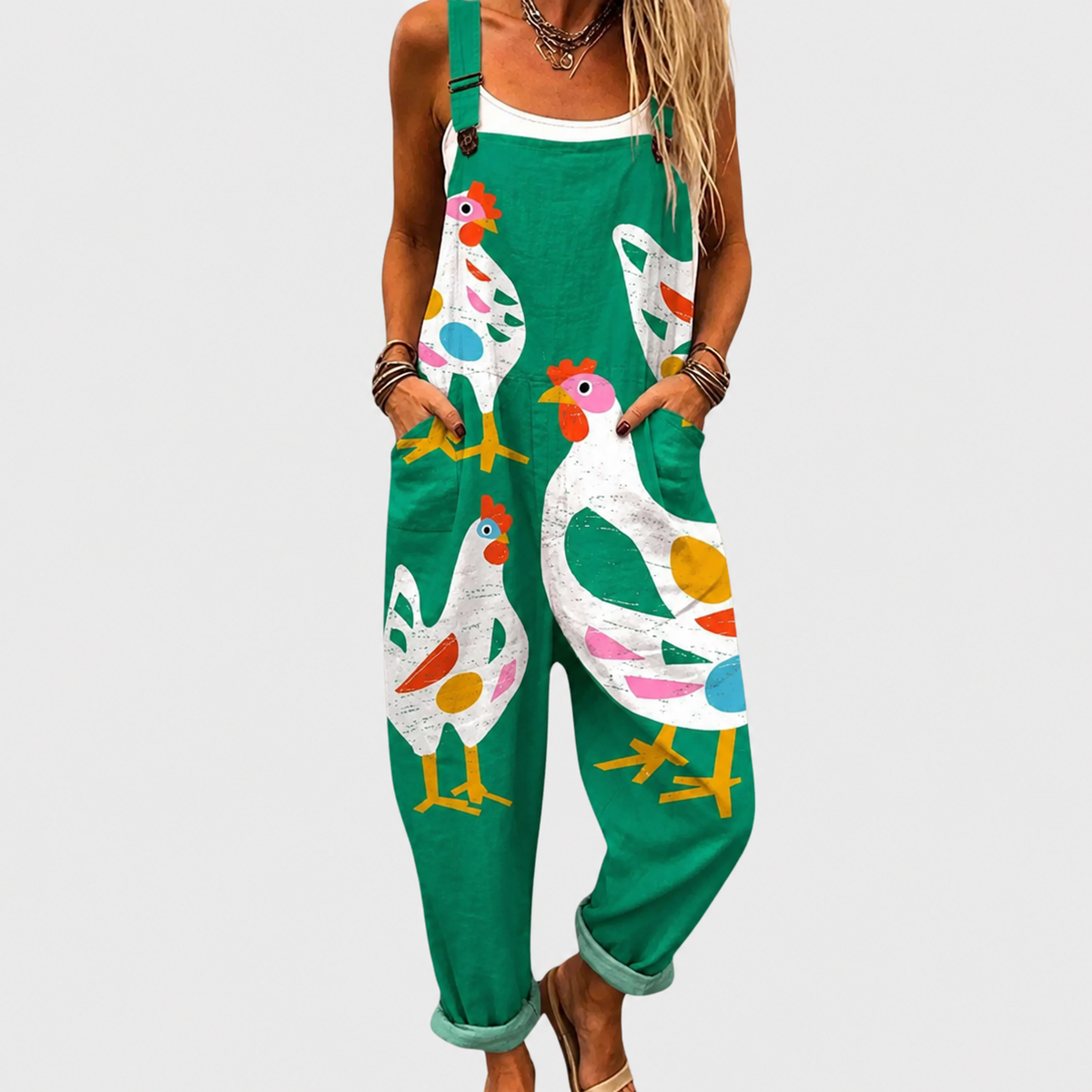 Bequemer bedruckter Jumpsuit