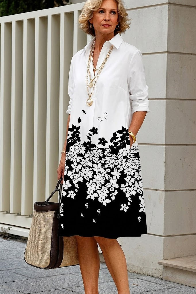 Ruby Blumen-Midikleid