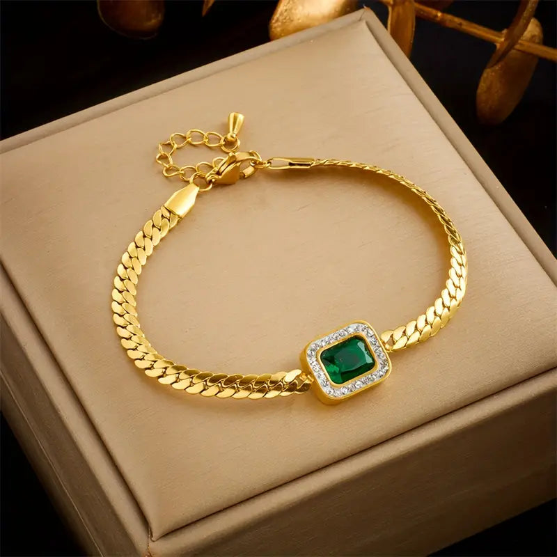 Emerald-Look Armband – Ansicht 3