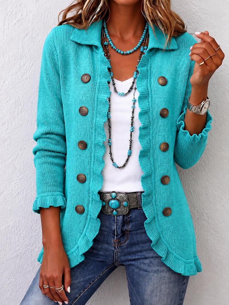 Silvana Cord-Jacke Türkis