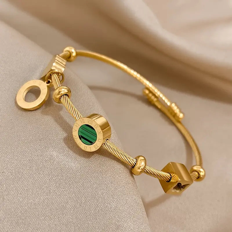 Emerald-Look Armband – Ansicht 3