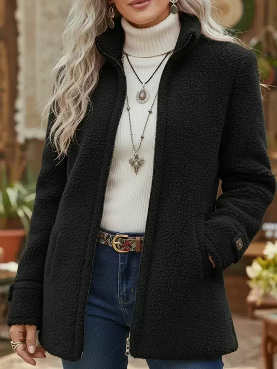 Judit Zip-Jacke mit Stehkragen – Ansicht 4