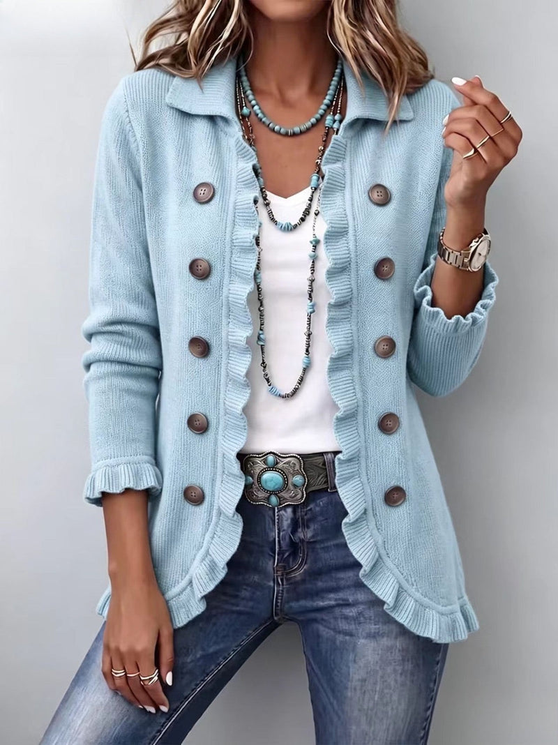 Perla Cord-Jacke Staubblau