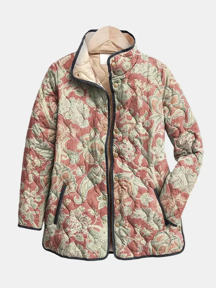 Naya Vintage-Blumen-Steppjacke – Ansicht 8