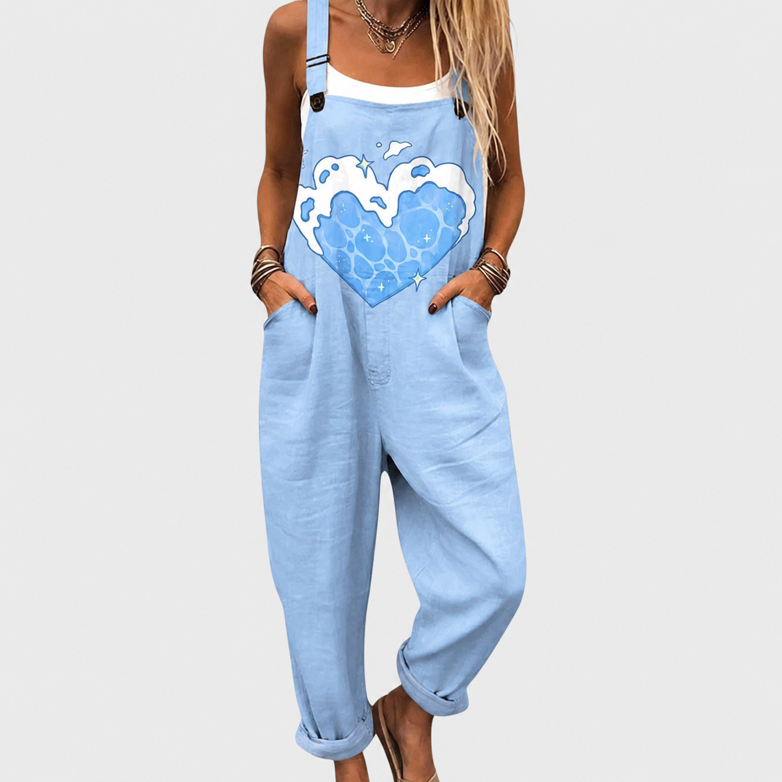 Bequemer bedruckter Jumpsuit