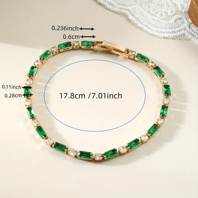 Emerald-Look Armband – Ansicht 3