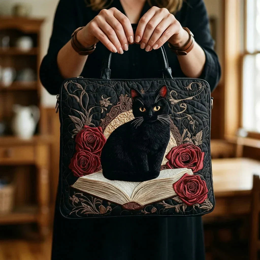 Shopper Schwarze Katze auf Büchern – Ansicht 2