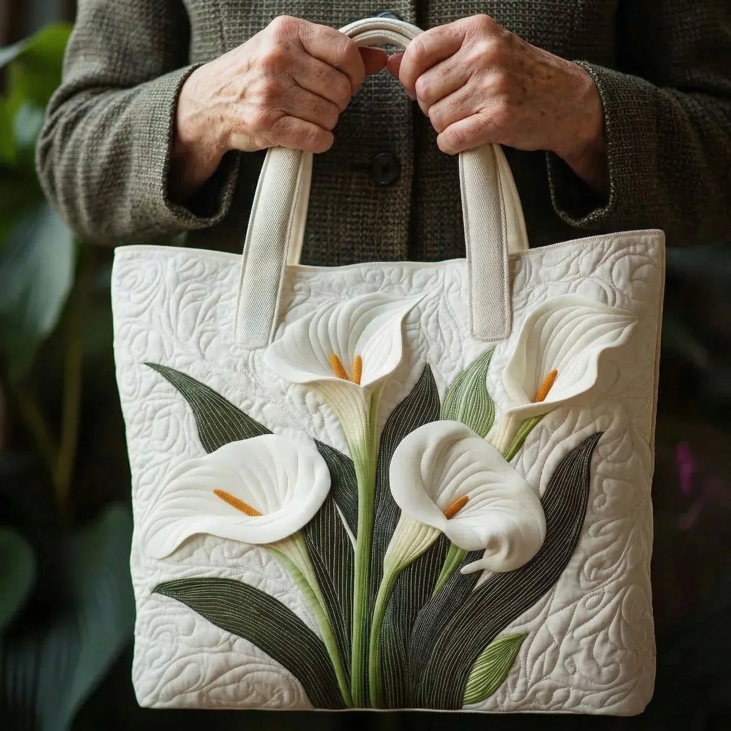 Shopper Weiße Lilien – Ansicht 2