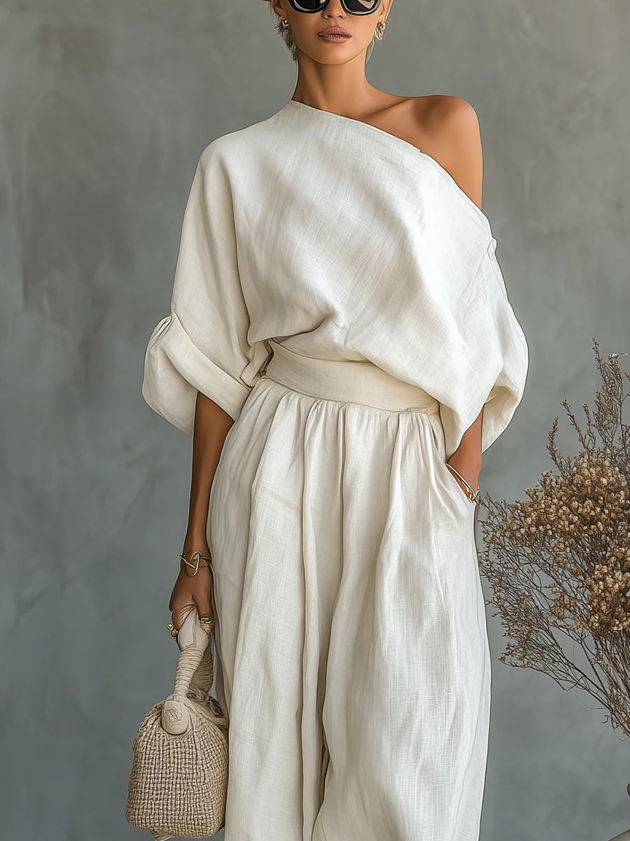 Magali One-Shoulder Zweiteiler-Set – Ansicht 2