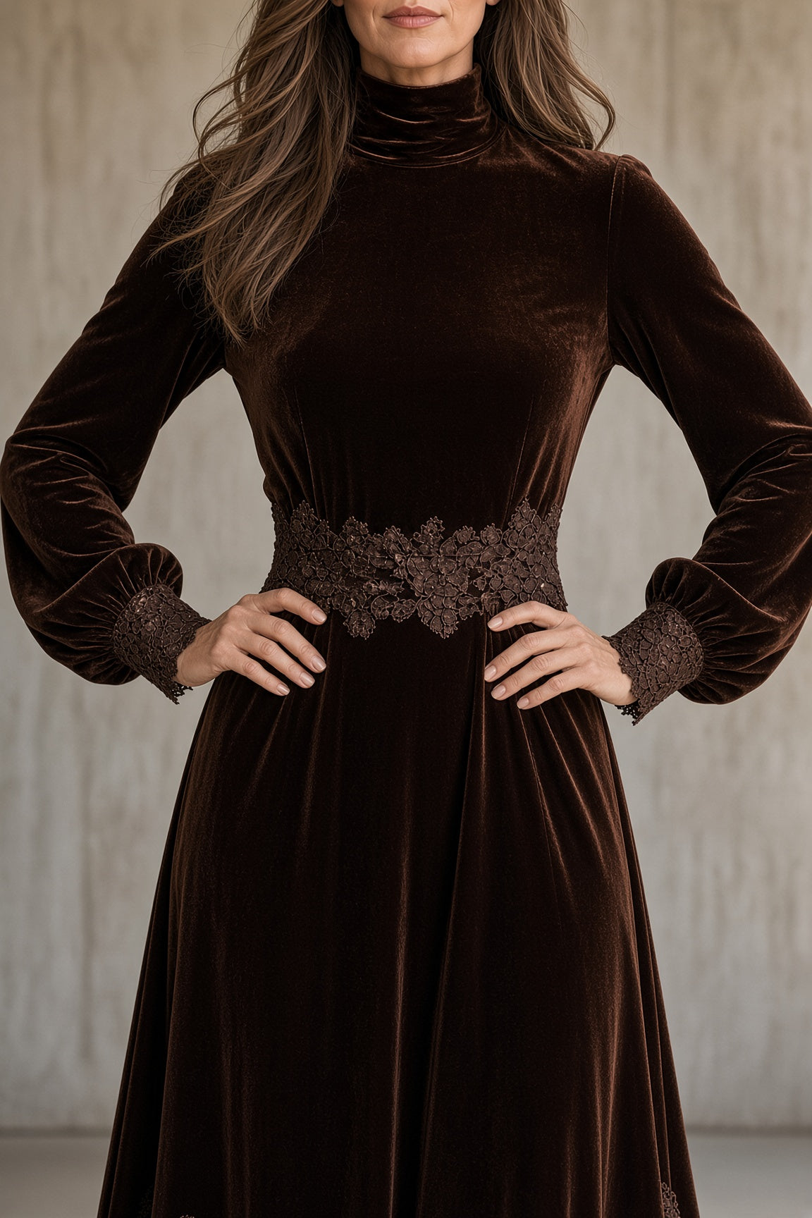Monica Samt-Kleid – Ansicht 2