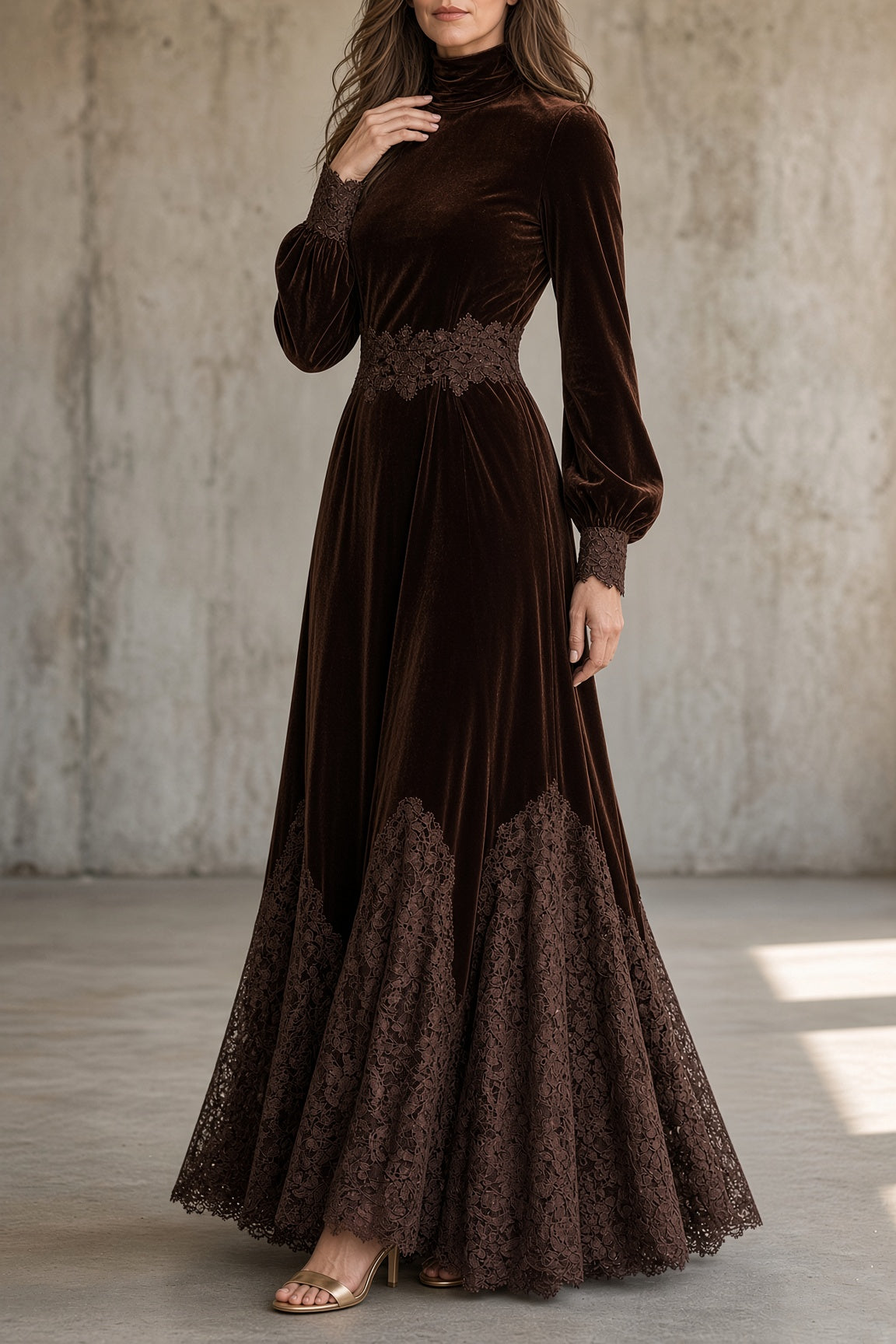 Monica Samt-Kleid – Ansicht 3